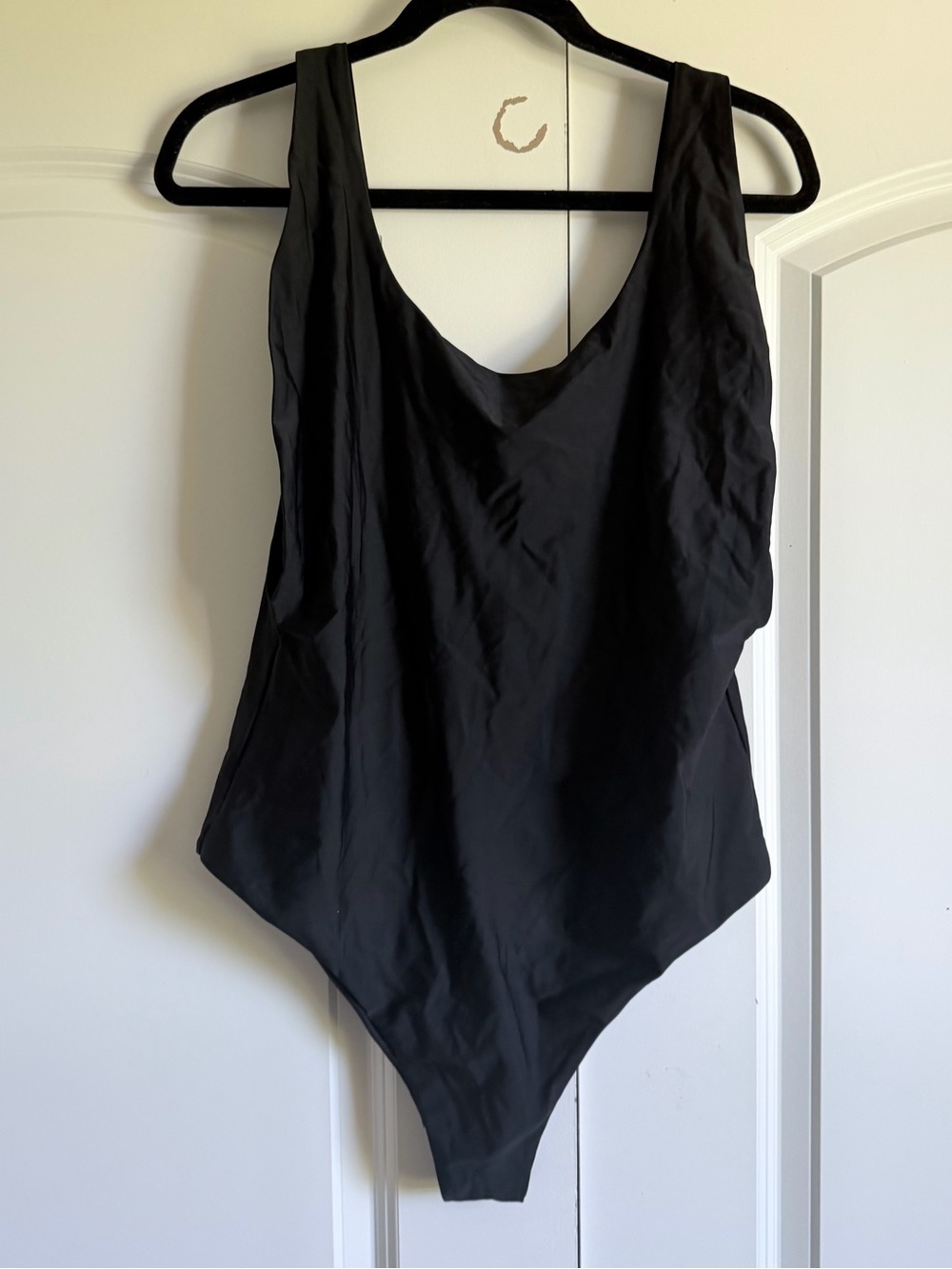 aerie Black Scoop Neck one piece swimsuit
